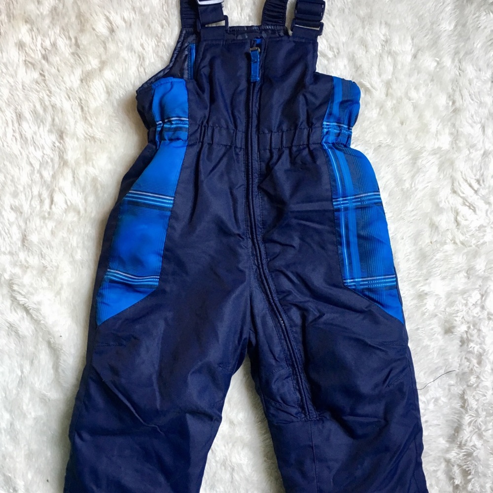 ZERO XPOSUR boys blue plaid snowsuit